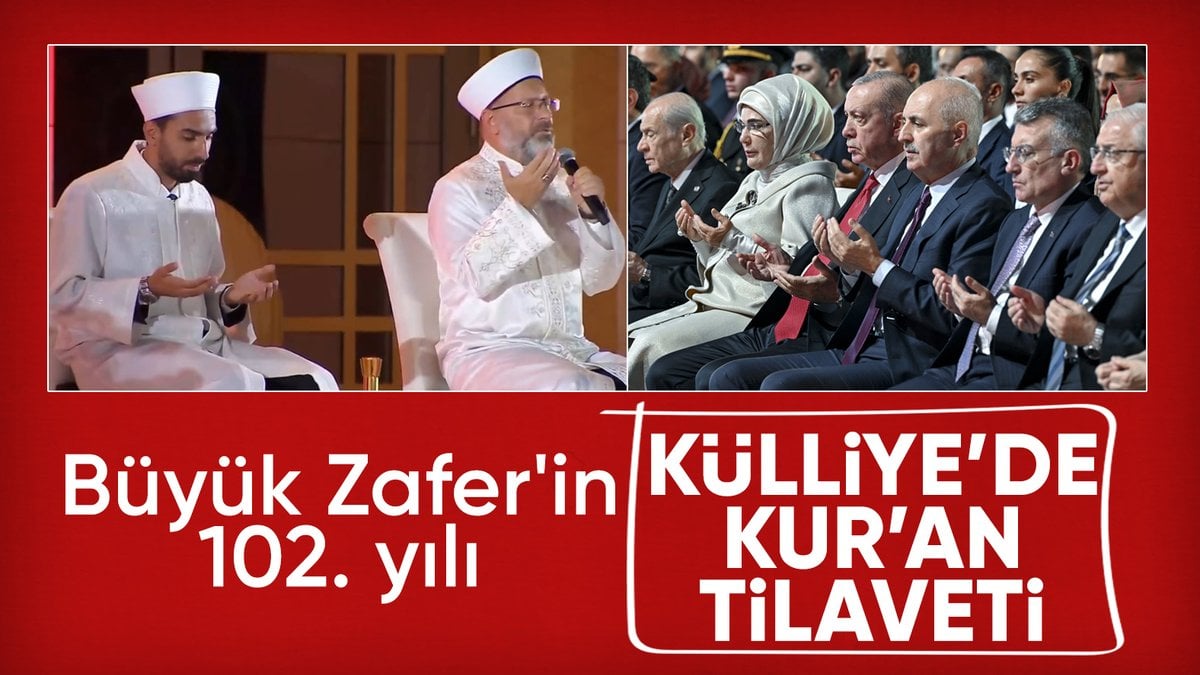 30 Ağustos Zafer Bayramı, Külliye’de Kur’an ve dualarla kutlandı