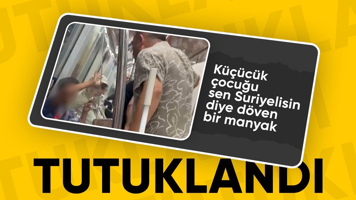 Yılmaz Tunç duyurdu: Metroda Suriyeli çocuğu darbeden şahıs tutuklandı