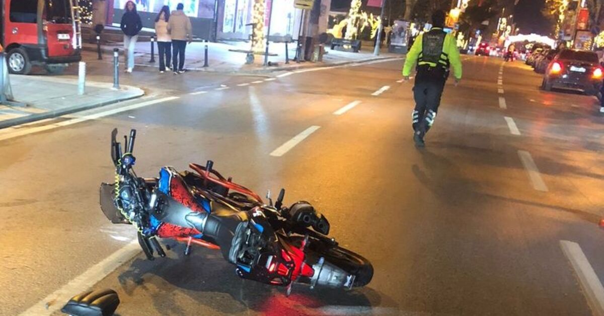 Denetimden kaçarken polise çarptı