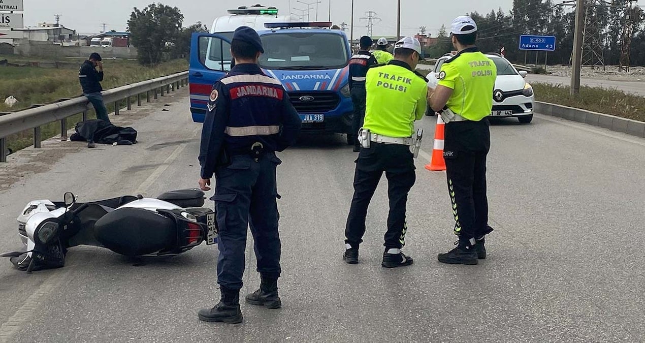 Kontrolünü kaybetti, bariyerlere çarptı